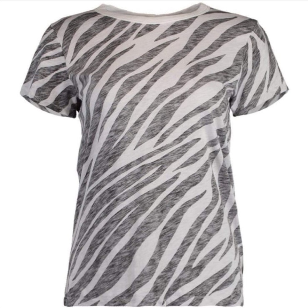 Rag & Bone All Over Zebra Tee Size Xs - image 1